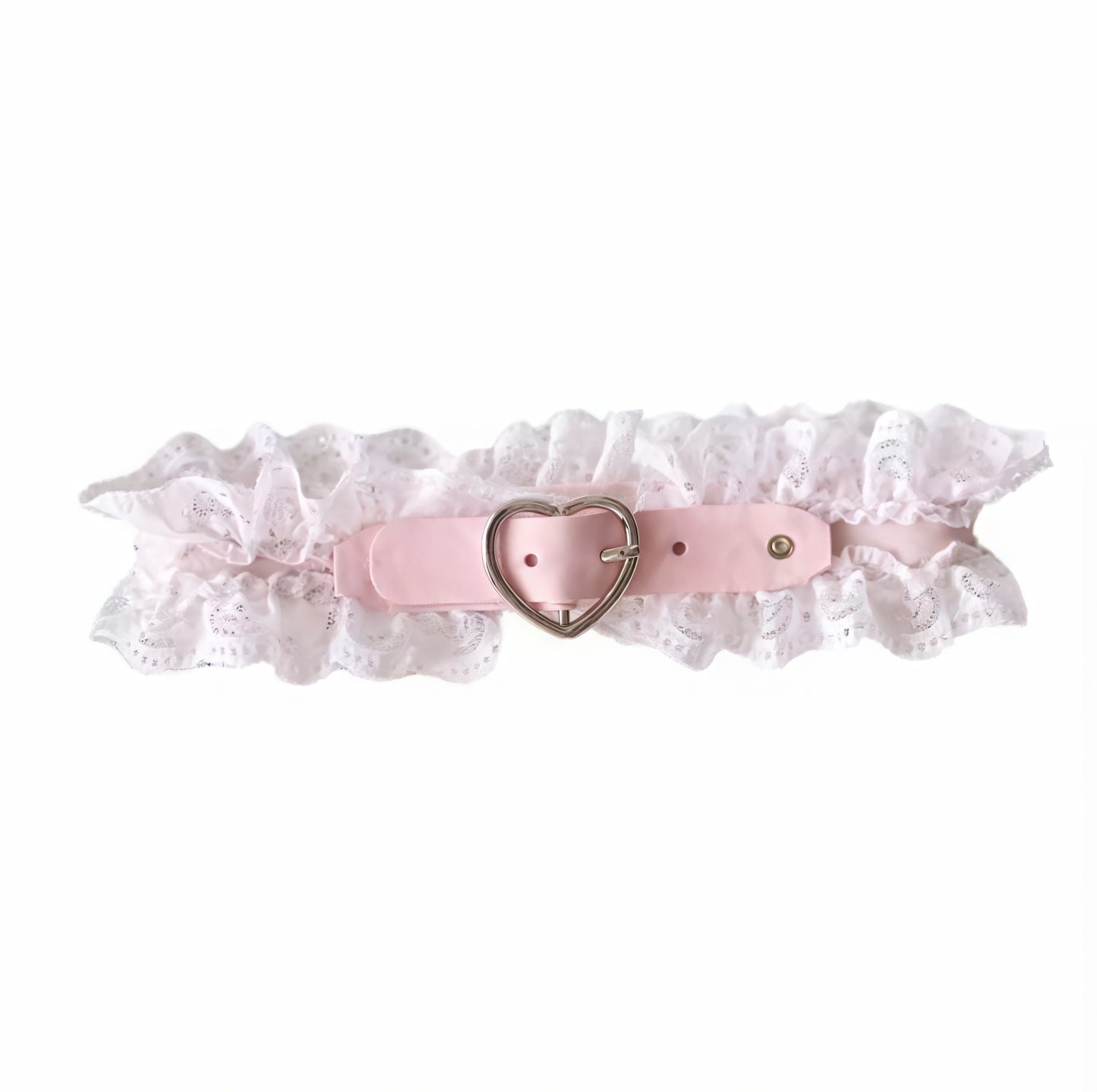 Pink Heart Garter Belt for Stockings