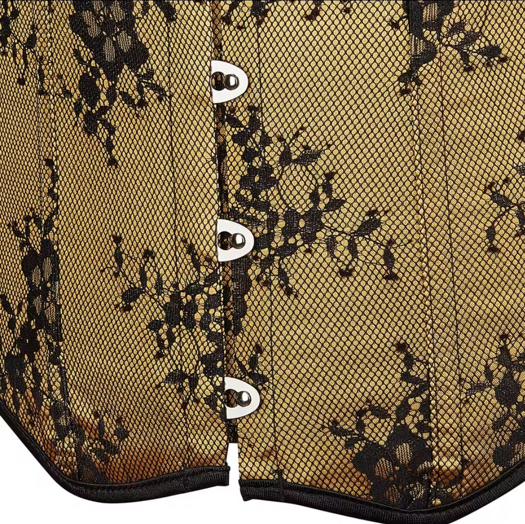 Haltered Contrast Corset