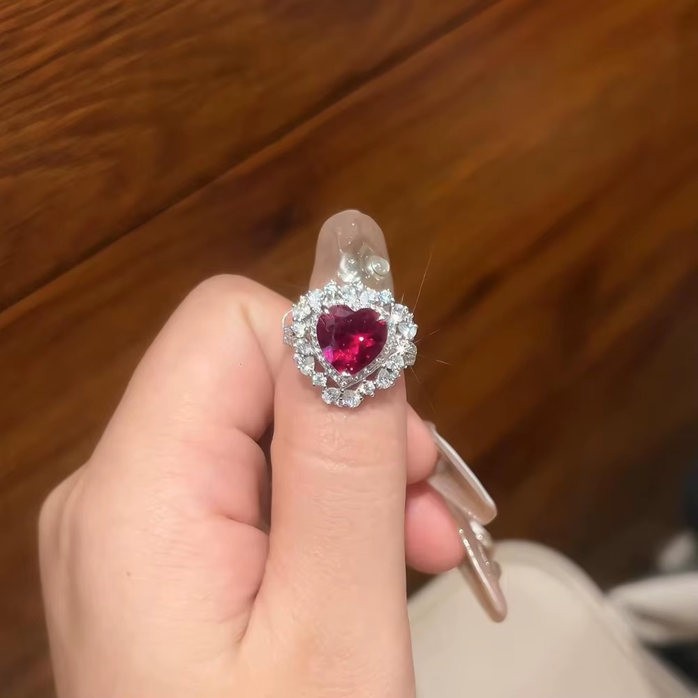 MINT Ruby and Pink Promise Ring