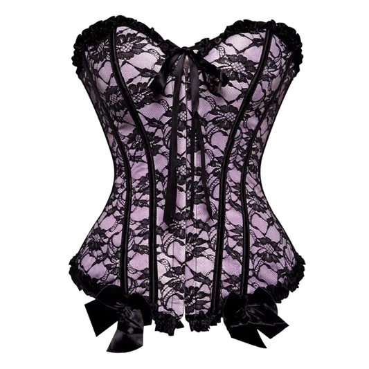 Floral Elegance Lace Corset