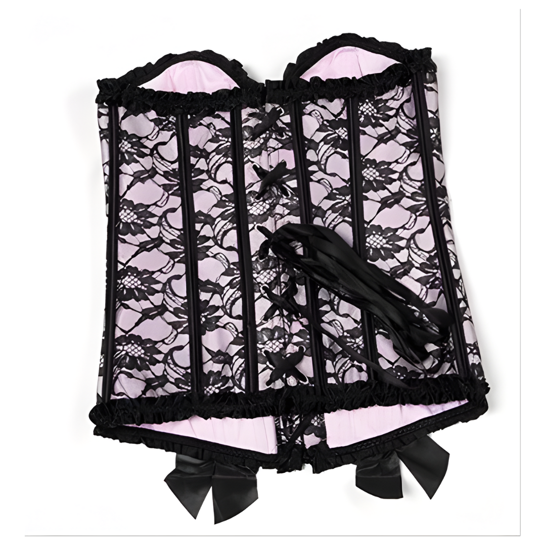 Floral Elegance Lace Corset