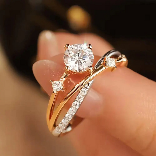 Antoinette Sterling Moissanite Promise Ring
