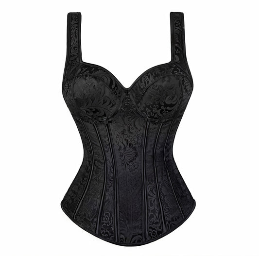 Velour Black Corset