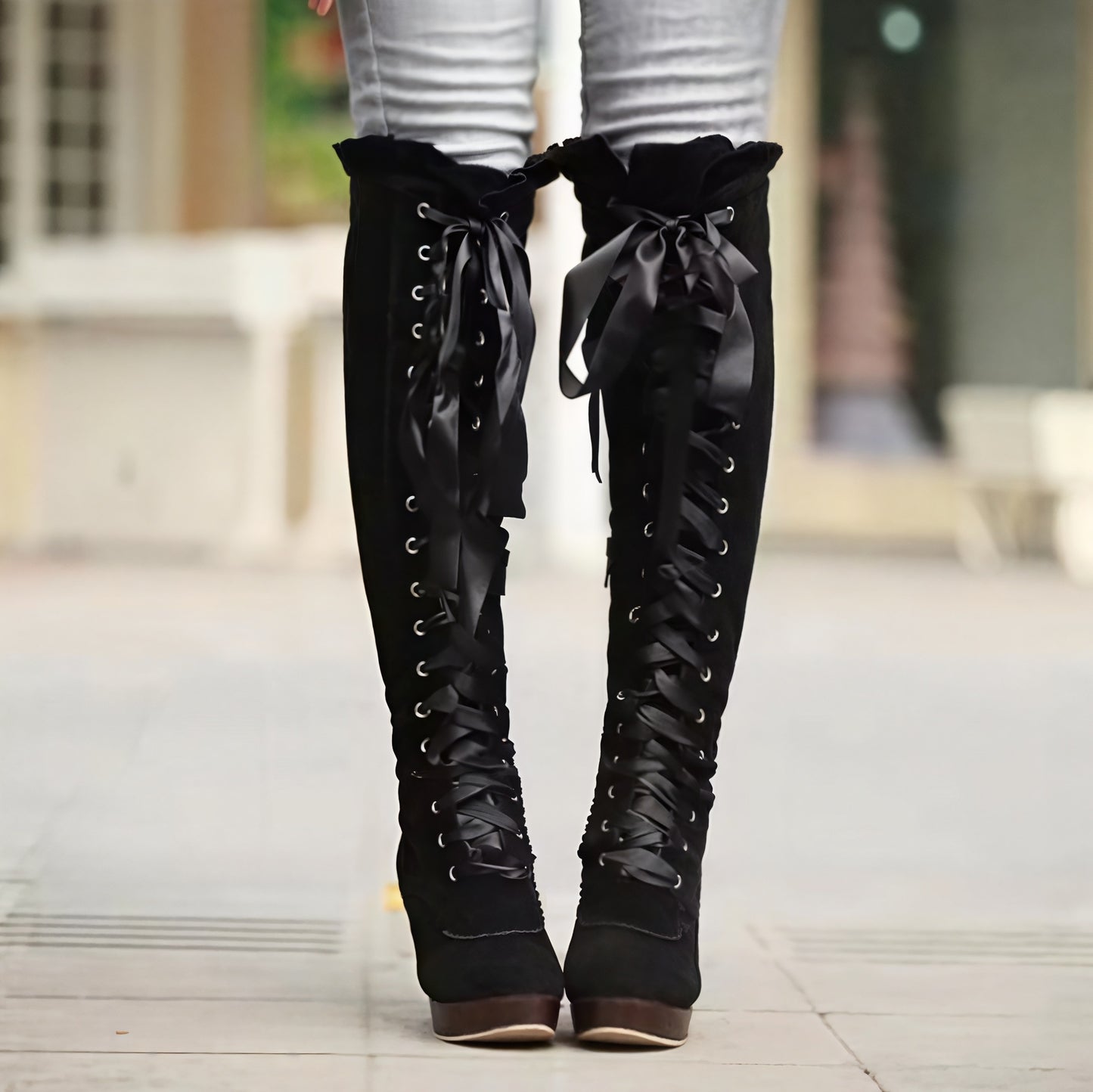 Rebel Rouge High Heeled Boots