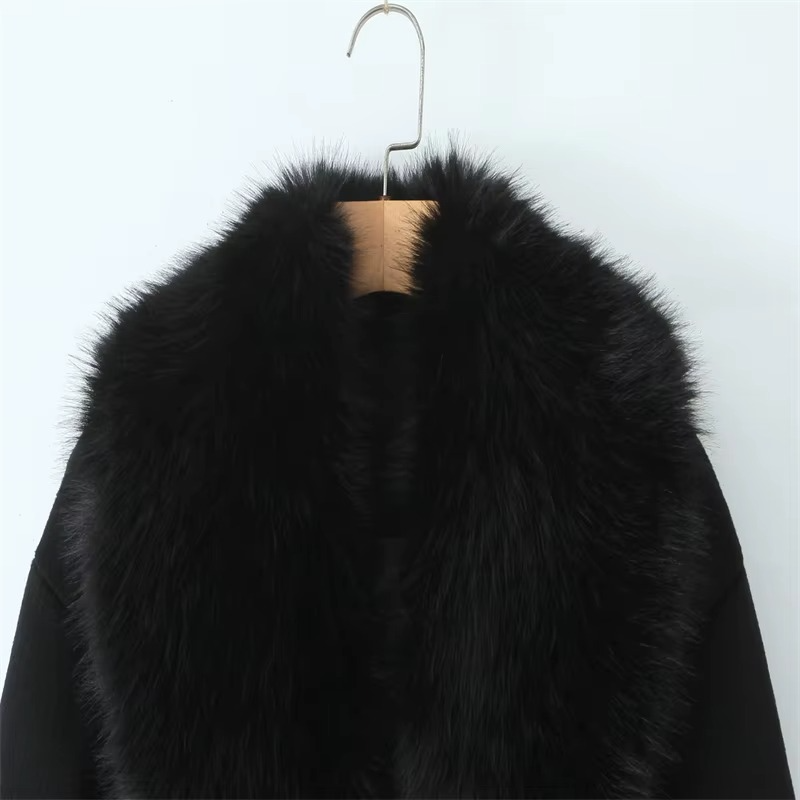 Fur-Trimmed Luxe Winter Coat