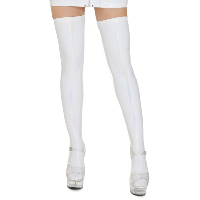 Gothic Cat Leather Stockings