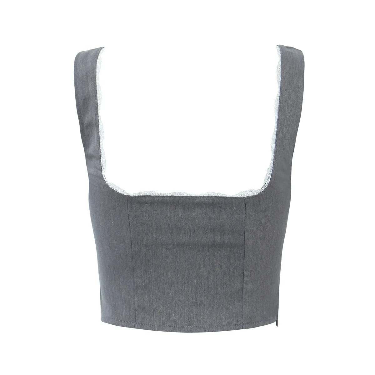 Elegant Gray Two-Piece Set