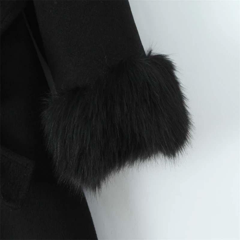 Fur-Trimmed Luxe Winter Coat