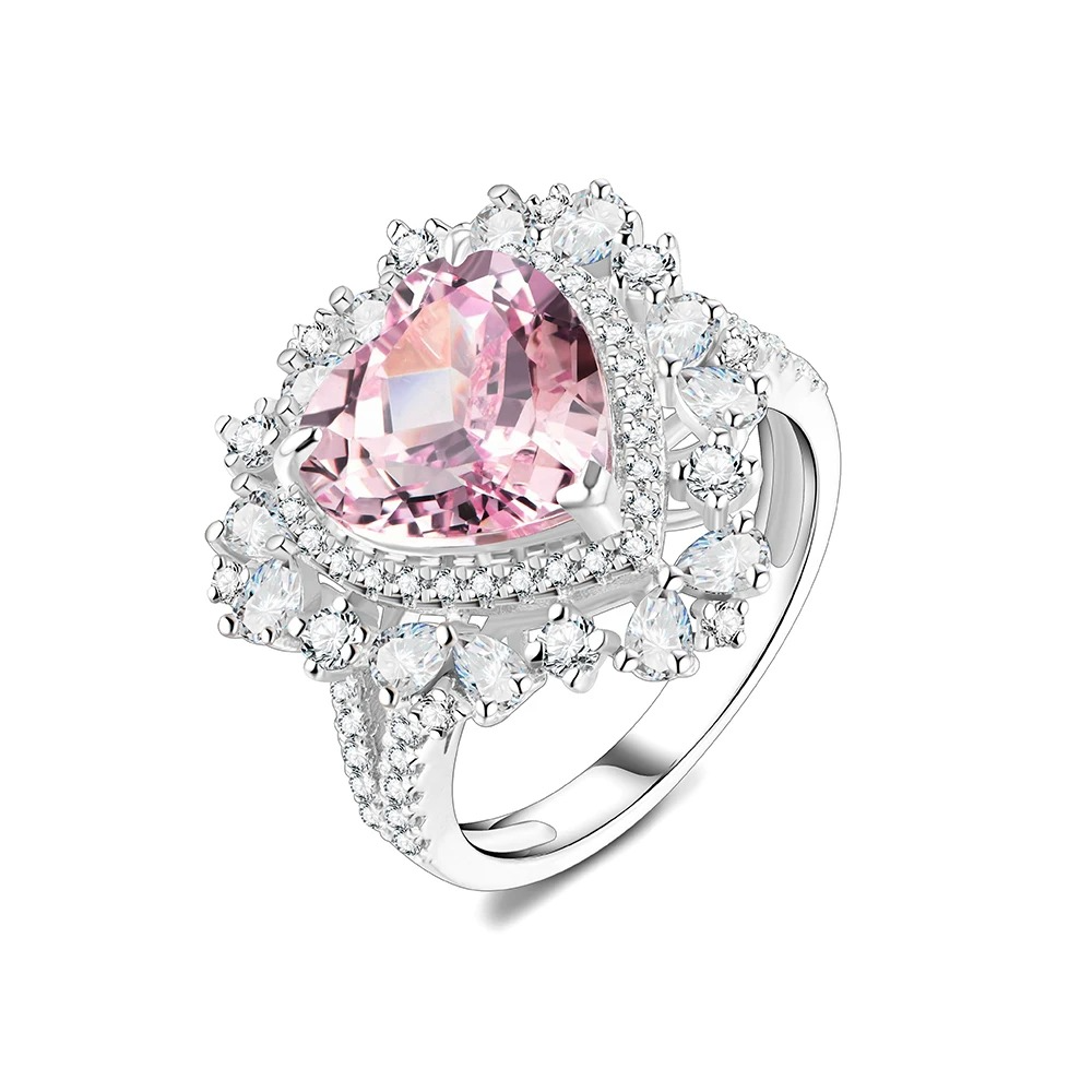 MINT Ruby and Pink Promise Ring