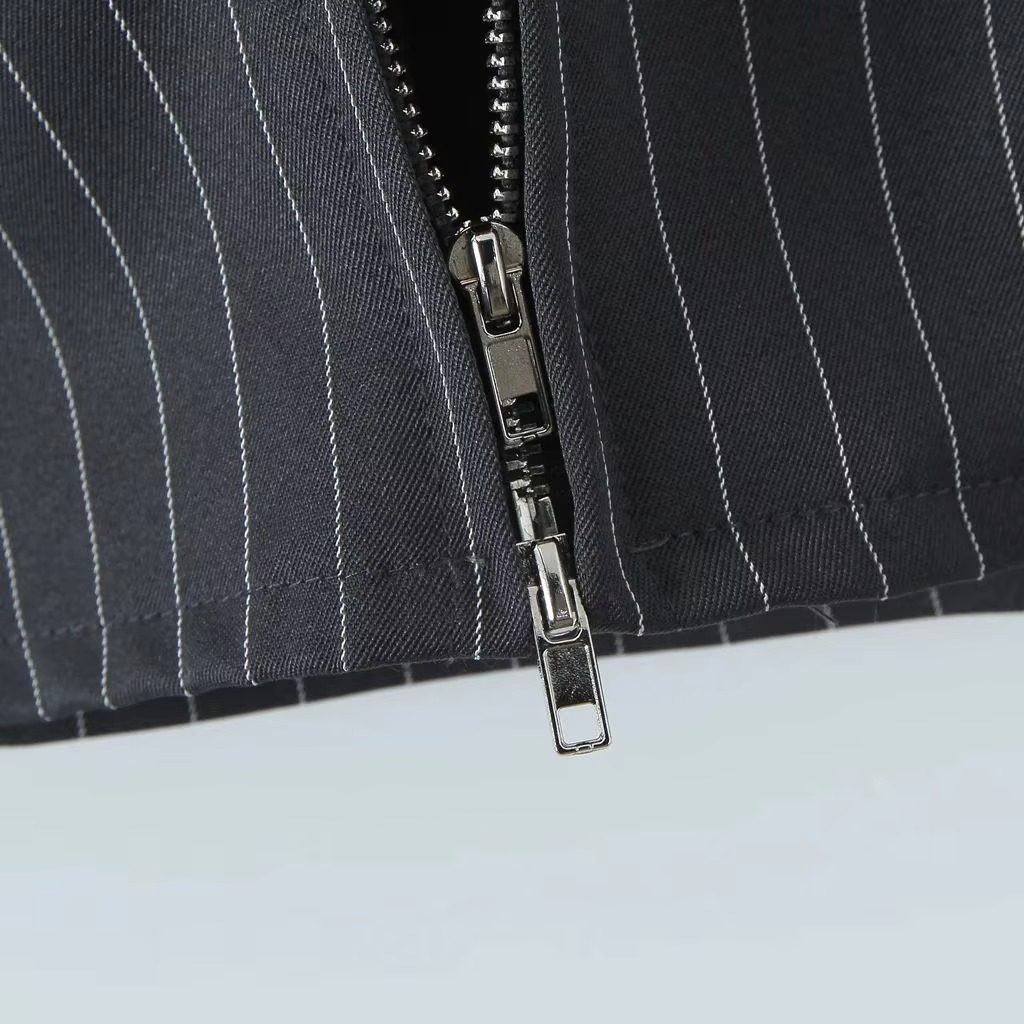 Vintage Coquette Style Pinstriped Top