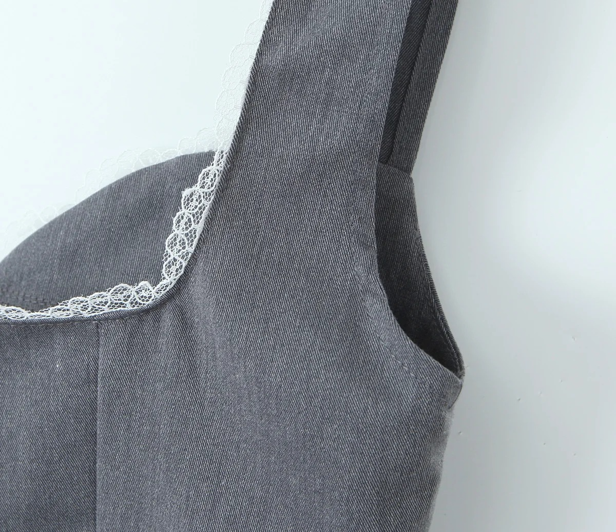 Elegant Gray Two-Piece Set