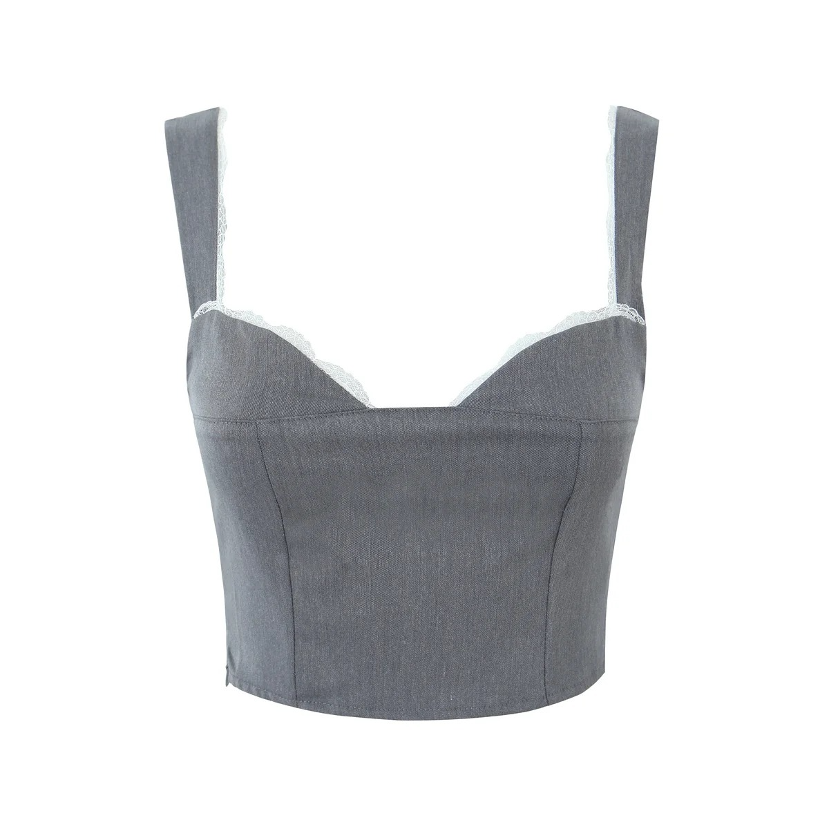 Elegant Gray Two-Piece Set