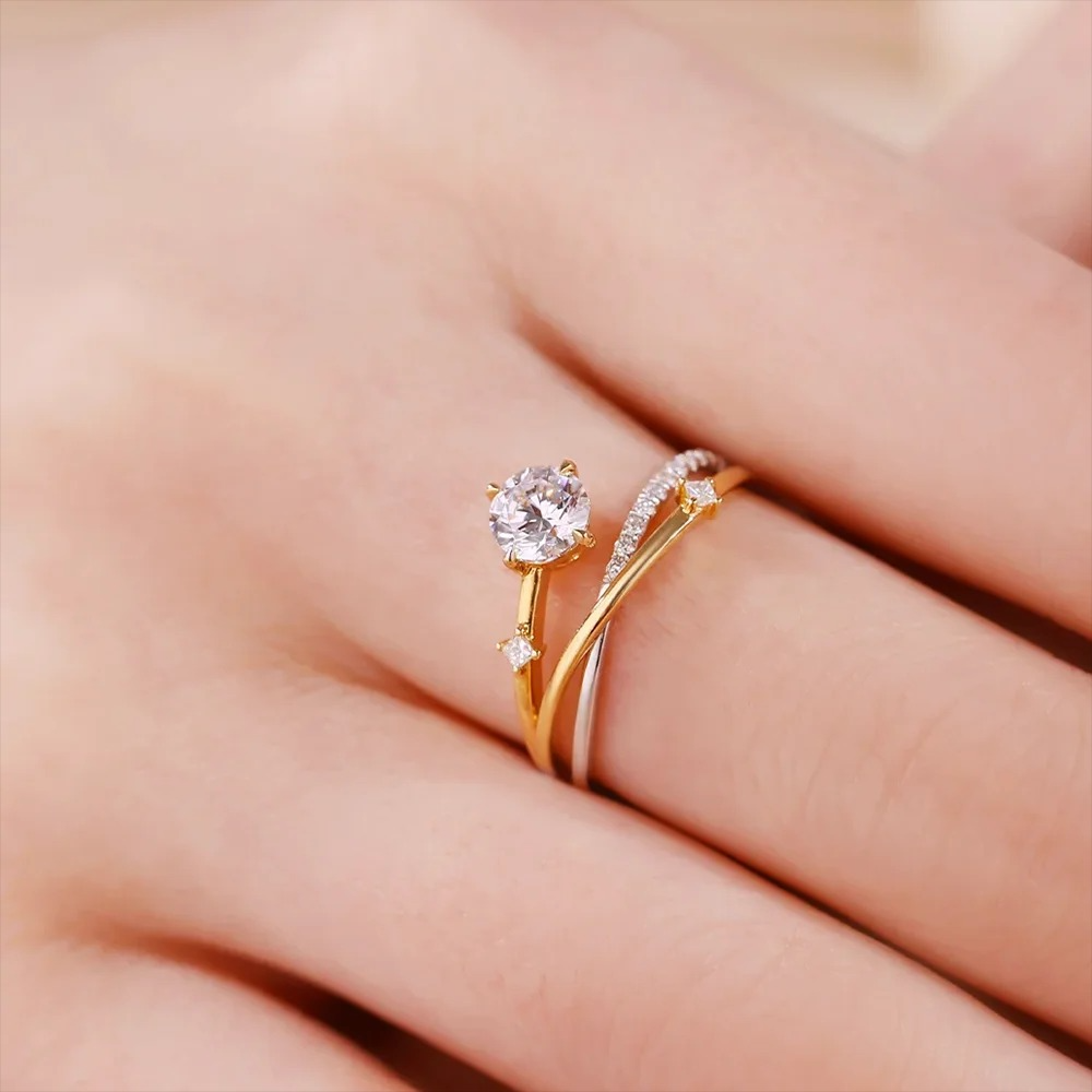 Antoinette Sterling Moissanite Promise Ring