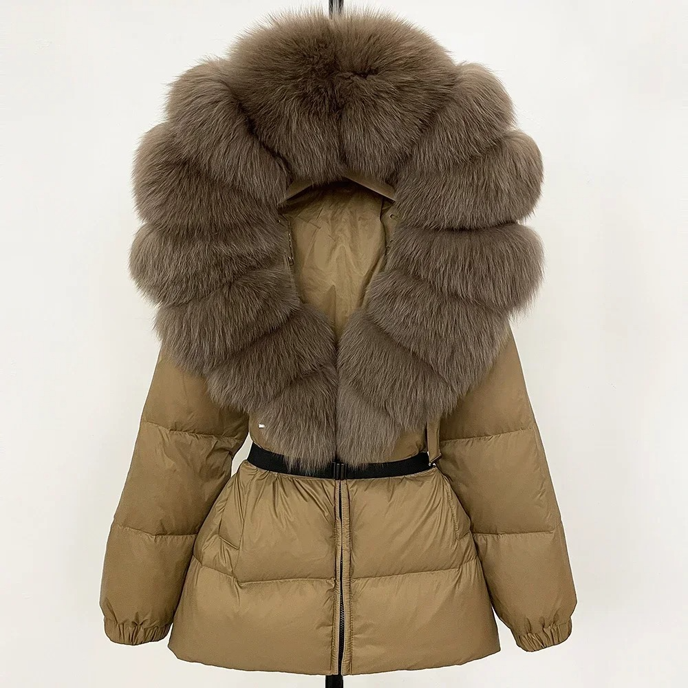Lena Elegant Fur-Trimmed Coat