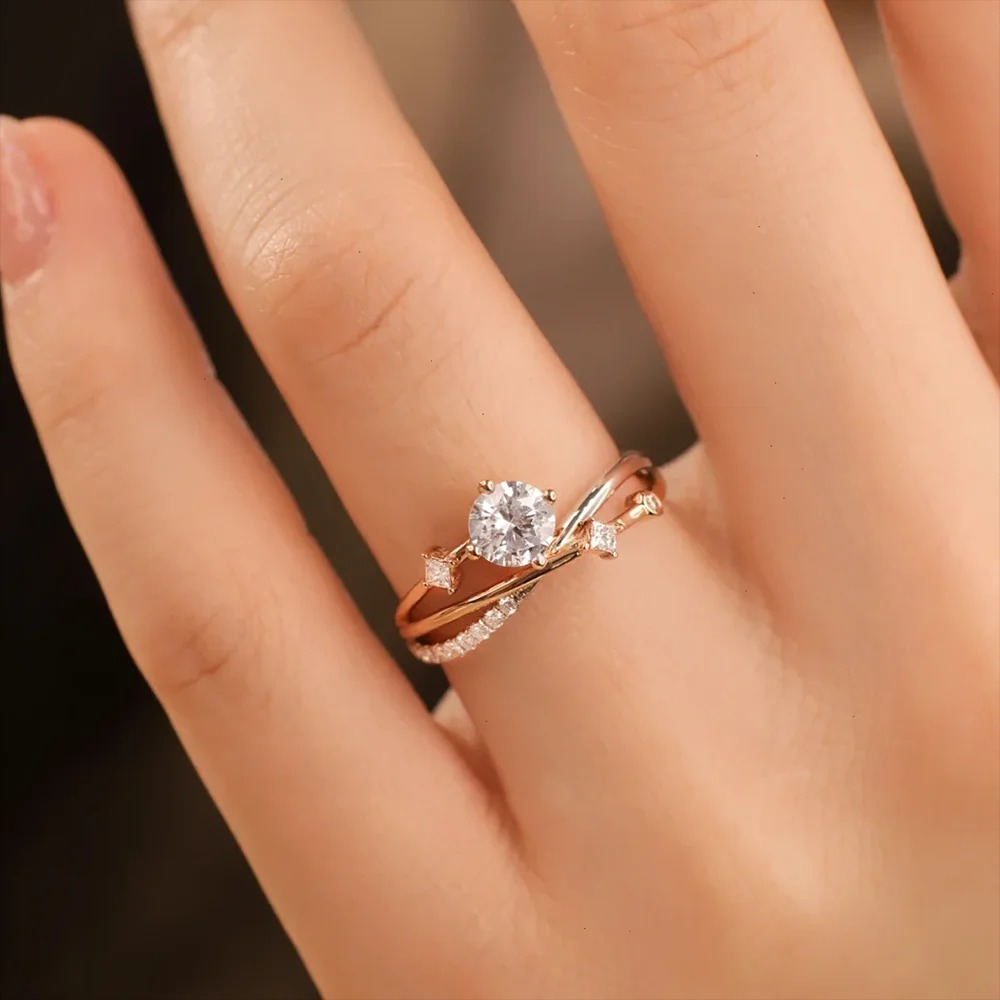 Antoinette Sterling Moissanite Promise Ring