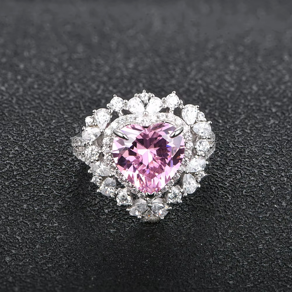 MINT Ruby and Pink Promise Ring