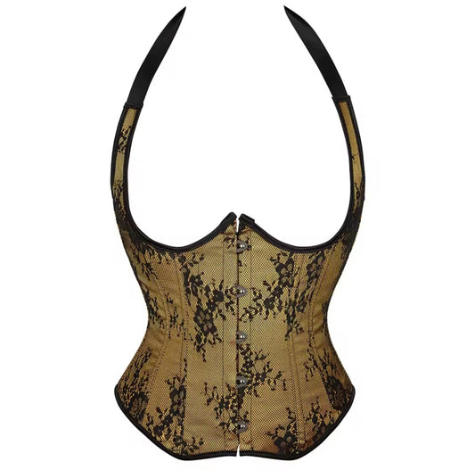 Haltered Contrast Corset