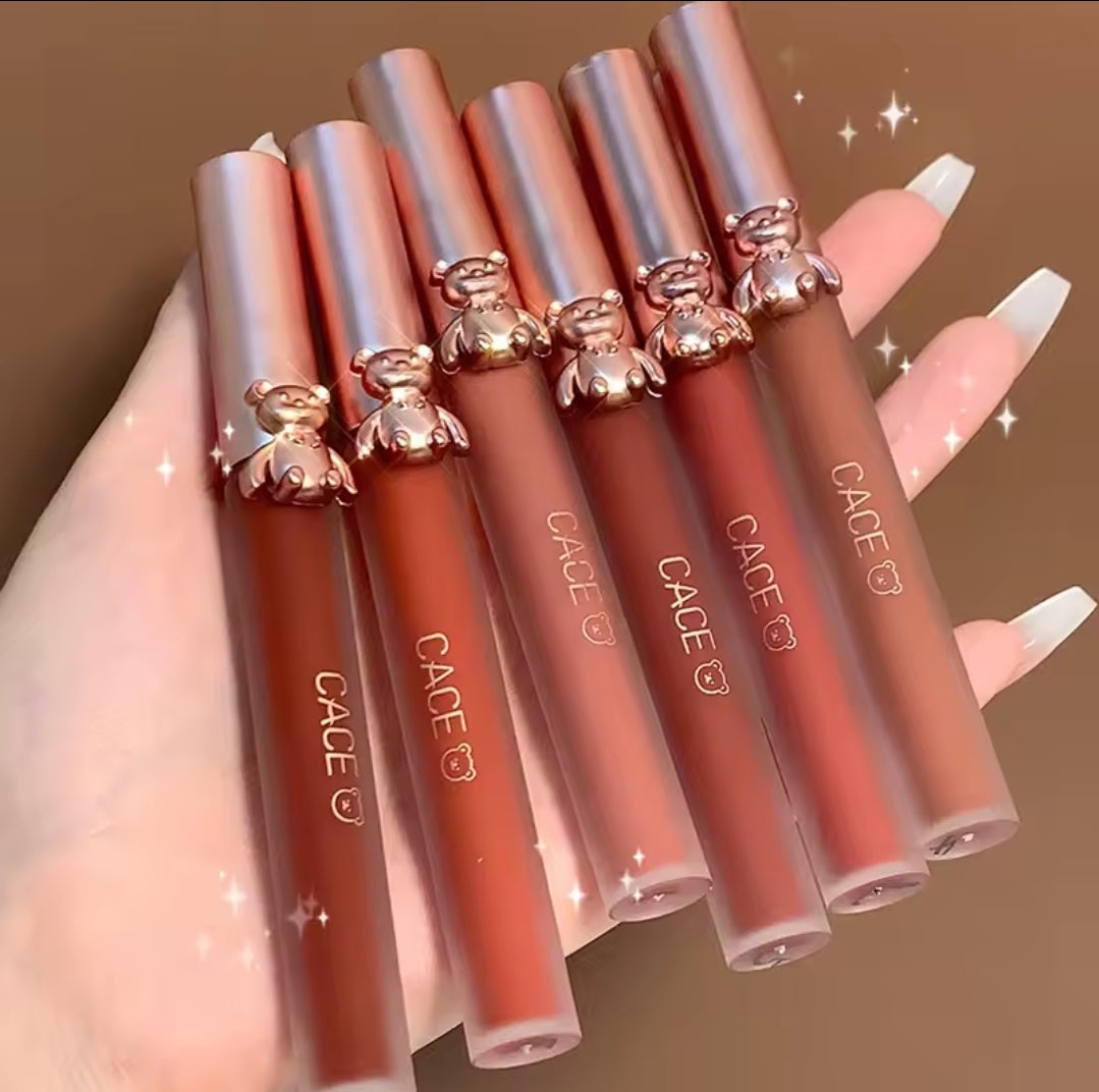 Cace Bear Capped Lip Gloss 5 PCS