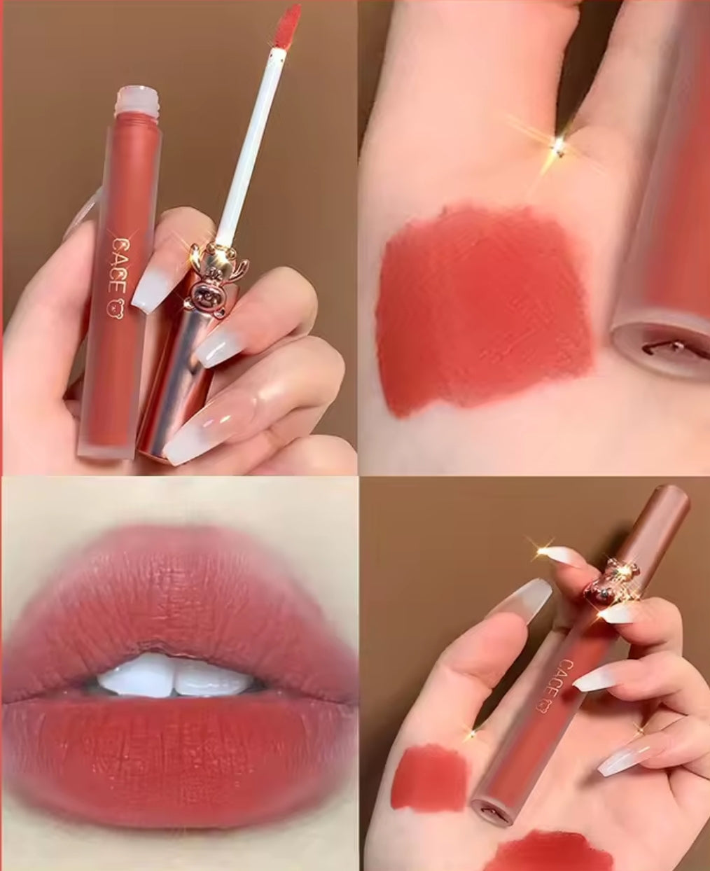 Cace Bear Capped Lip Gloss 5 PCS