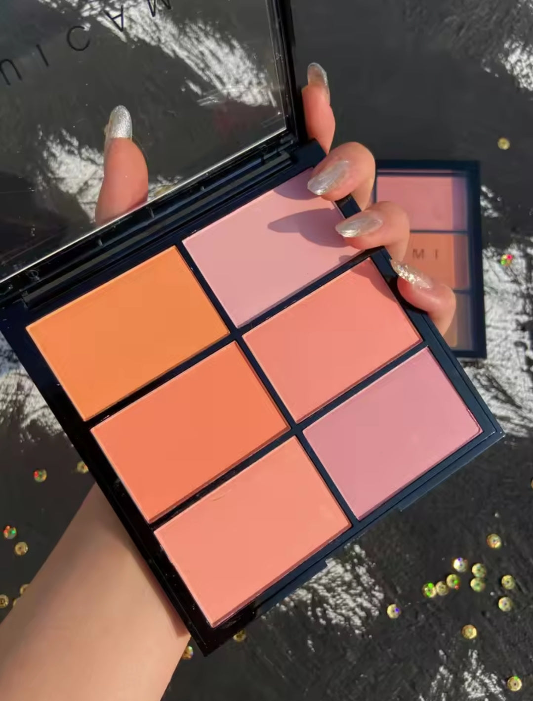 Aurora Bloom Cheek Palette — Six‑Shade Radiance