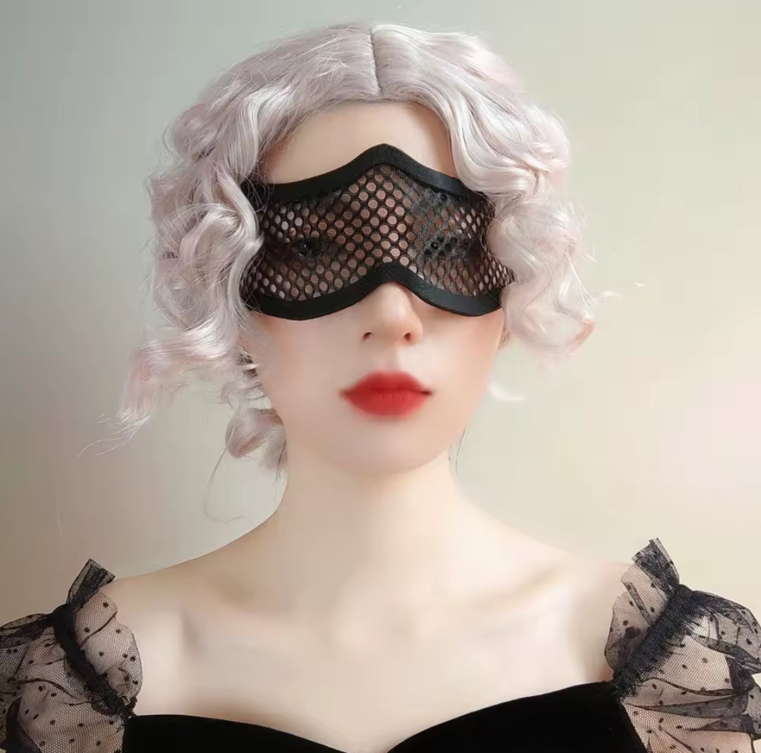 Flirty Black Mesh Eyemask