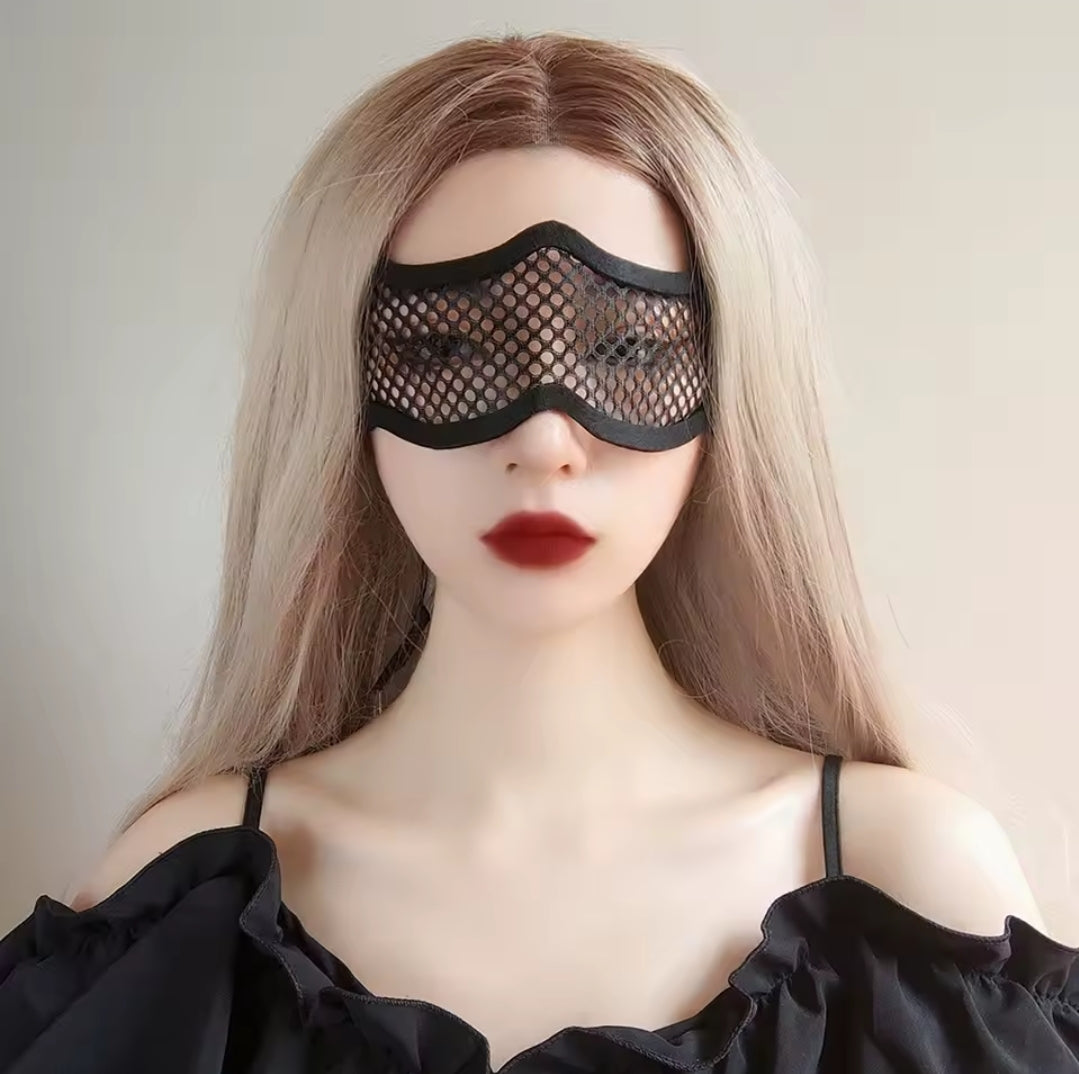 Flirty Black Mesh Eyemask