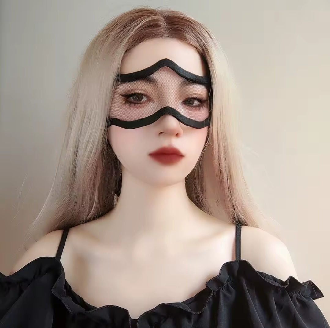 Flirty Black Mesh Eyemask