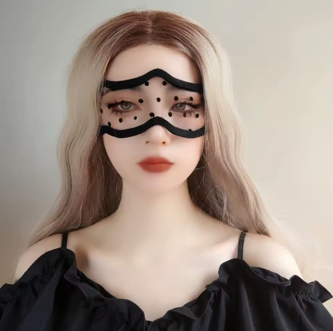 Flirty Black Mesh Eyemask