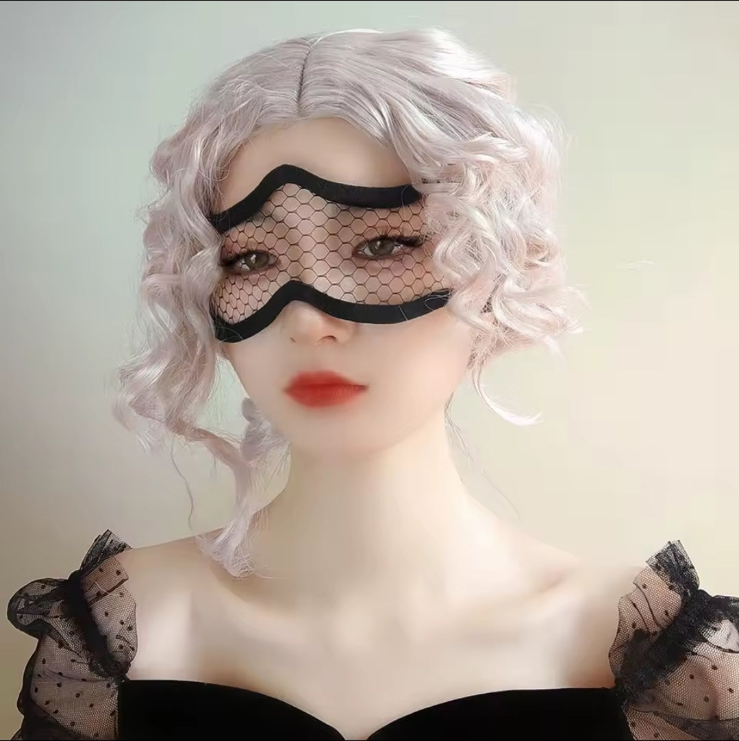Flirty Black Mesh Eyemask