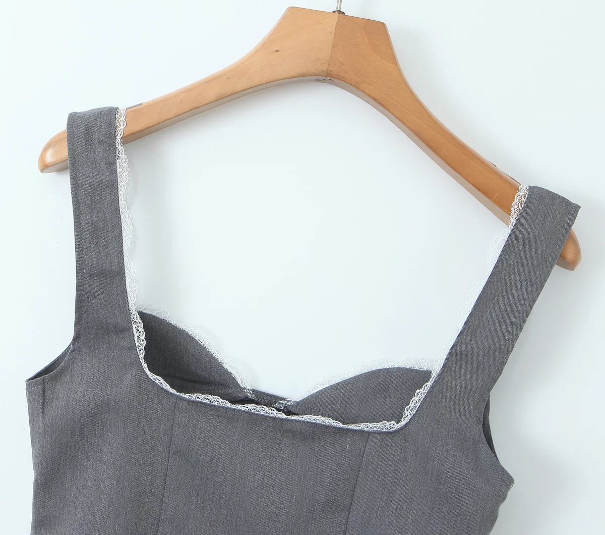 Elegant Gray Two-Piece Set