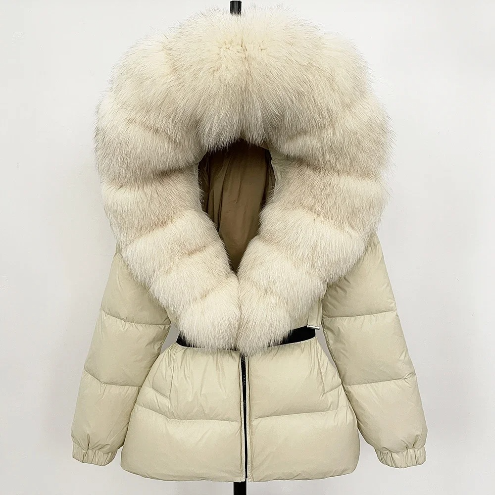 Lena Elegant Fur-Trimmed Coat