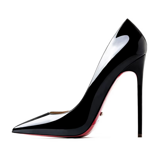 Elegant Stiletto Pumps – Glossy Finish 12cm Heel