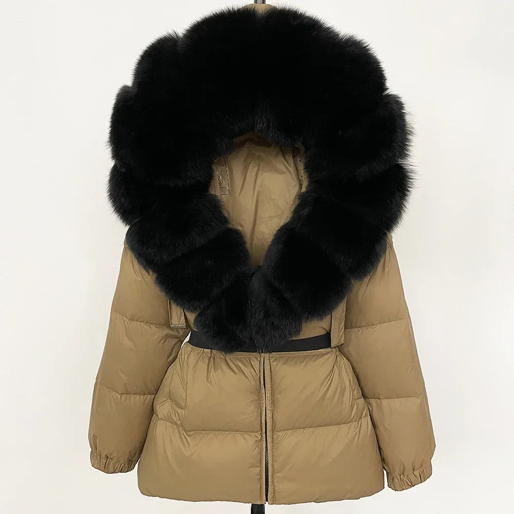 Lena Elegant Fur-Trimmed Coat