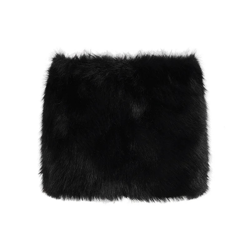 Chic Short Fur Mini Skirt