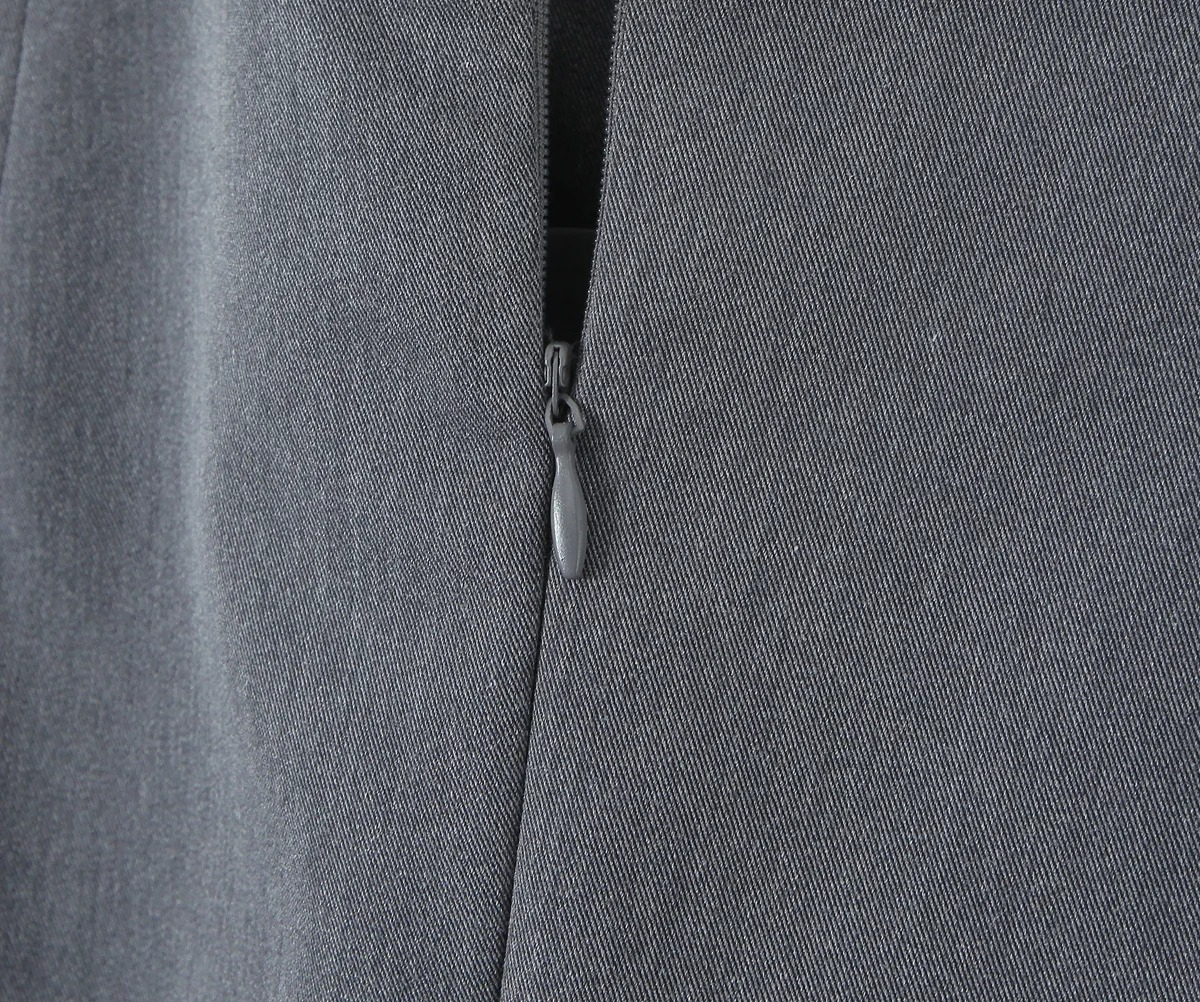 Elegant Gray Two-Piece Set