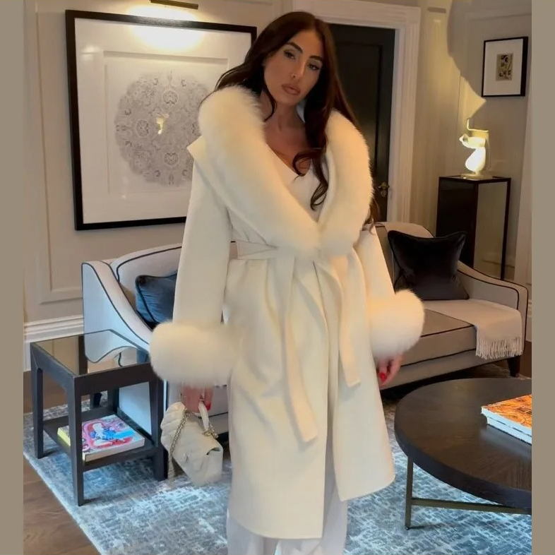 Fur-Trimmed Luxe Winter Coat