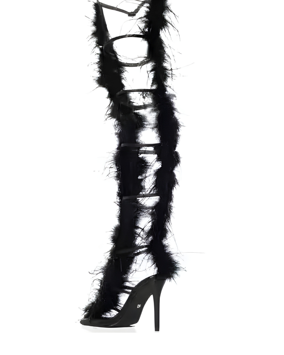 Flirty Feather Heels