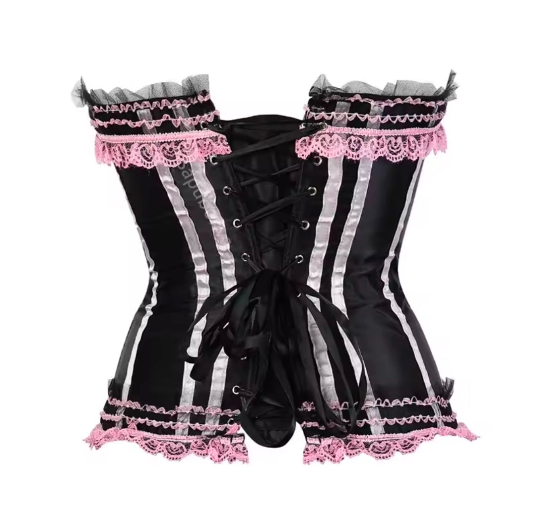 Blush and Bow Pink Corset
