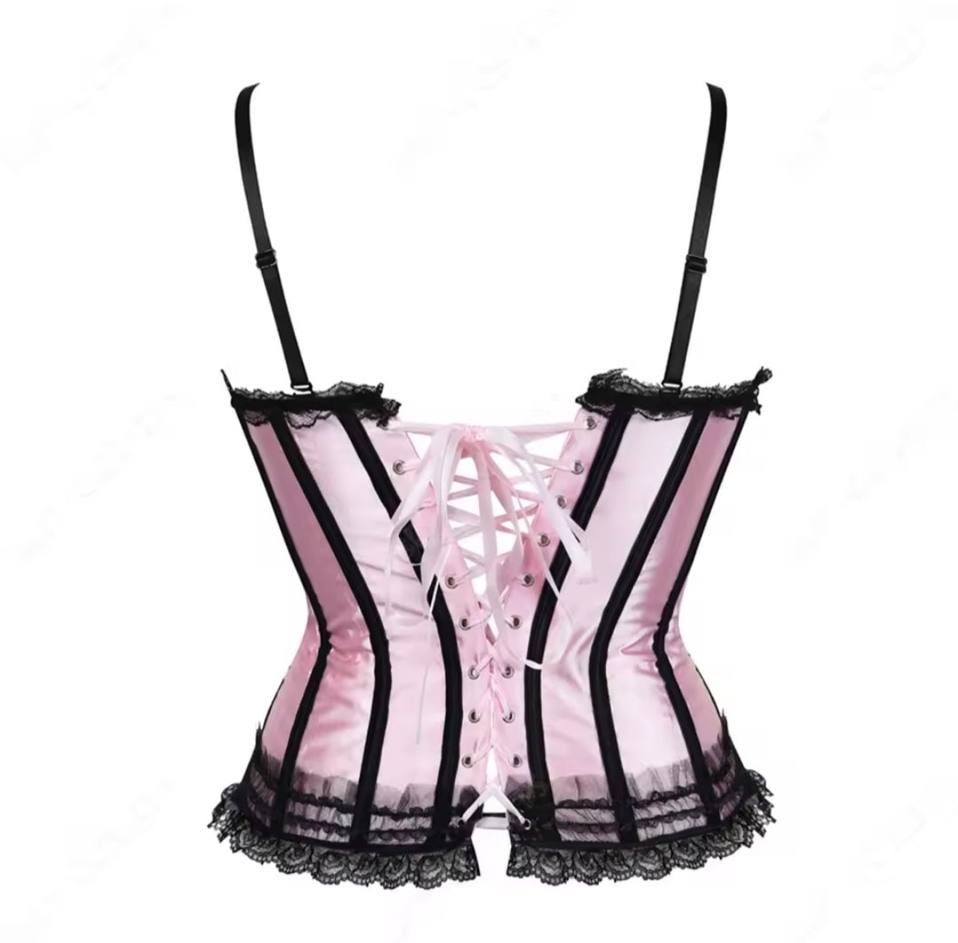 Sweet Black Striped Corset