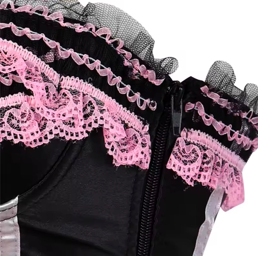 Blush and Bow Pink Corset