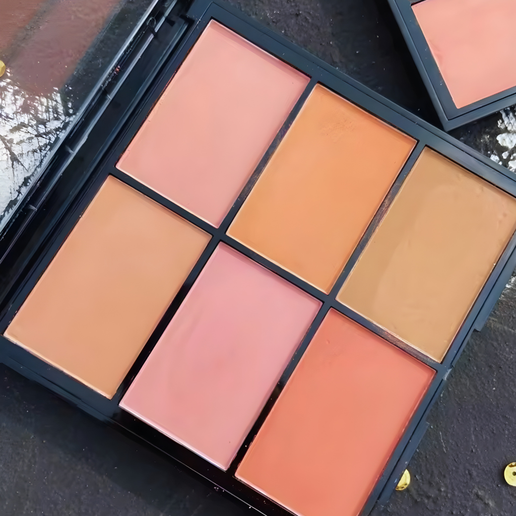 Aurora Bloom Cheek Palette — Six‑Shade Radiance