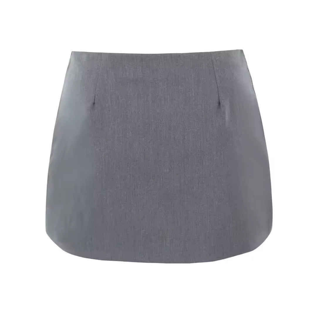 Silver Rue Chic Mini Skirt