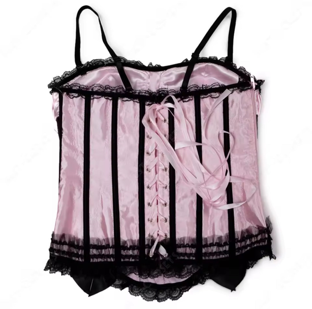 Sweet Black Striped Corset