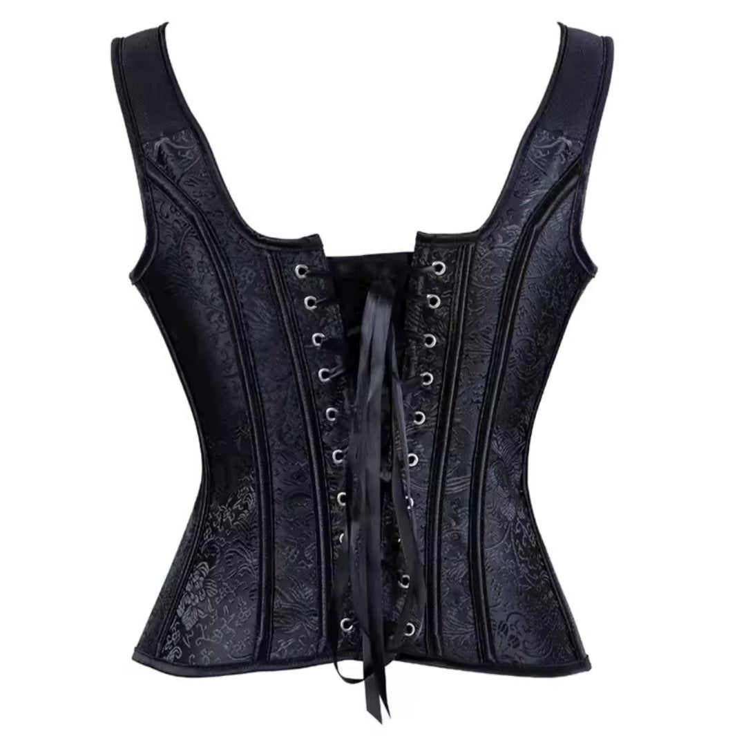 Velour Black Corset